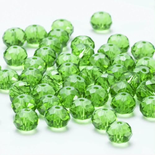 4 6 8 10 mm tschechische Rondell-Kristallperlen, facettierte Glasperlen, Großhandel, lose Abstandsperlen für Schmuckherstellung, DIY-Handarbeiten, BZ1300, 13–10 mm, 60–65 Stück von HDJSDB
