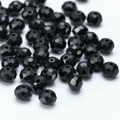 4 6 8 10 mm tschechische Rondell-Kristallperlen, facettierte Glasperlen, Großhandel, lose Abstandsperlen für Schmuckherstellung, DIY-Handarbeiten, BZ1300, 20–4,0 mm, 115–120 Stück von HDJSDB