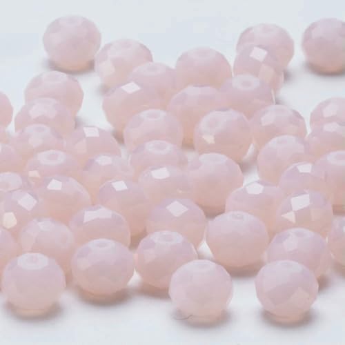 4 6 8 10 mm tschechische Rondell-Kristallperlen, facettierte Glasperlen, Großhandel, lose Abstandsperlen für Schmuckherstellung, DIY-Handarbeiten, BZ1300, 25–10 mm, 60–65 Stück von HDJSDB