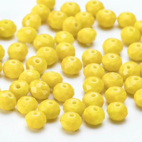 4 6 8 10 mm tschechische Rondell-Kristallperlen, facettierte Glasperlen, Großhandel, lose Abstandsperlen für Schmuckherstellung, DIY-Handarbeiten, BZ1300, 27, 6 mm, 80–85 Stück von HDJSDB