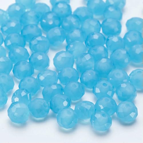 4 6 8 10 mm tschechische Rondell-Kristallperlen, facettierte Glasperlen, Großhandel, lose Abstandsperlen für Schmuckherstellung, DIY-Handarbeiten, BZ1300, 32–4,0 mm, 115–120 Stück von HDJSDB