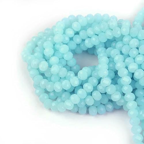 4 6 8 10 mm tschechische Rondell-Kristallperlen, facettierte Glasperlen, Großhandel, lose Abstandsperlen für Schmuckherstellung, DIY-Handarbeiten, BZ1300, 33–10 mm, 60–65 Stück von HDJSDB