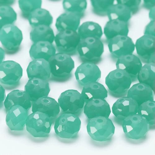 4 6 8 10 mm tschechische Rondell-Kristallperlen, facettierte Glasperlen, Großhandel, lose Abstandsperlen für Schmuckherstellung, DIY-Handarbeiten, BZ1300, 37–8 mm, 60–65 Stück von HDJSDB