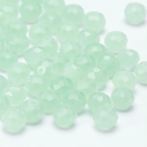 4 6 8 10 mm tschechische Rondell-Kristallperlen, facettierte Glasperlen, Großhandel, lose Abstandsperlen für Schmuckherstellung, DIY-Handarbeiten, BZ1300, 39–8 mm, 60–65 Stück von HDJSDB