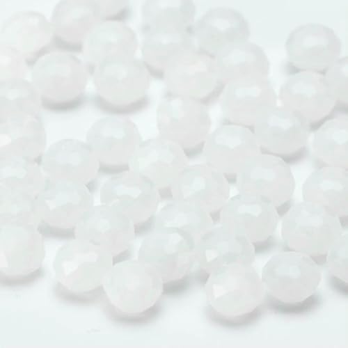 4 6 8 10 mm tschechische Rondell-Kristallperlen, facettierte Glasperlen, Großhandel, lose Abstandsperlen für Schmuckherstellung, DIY-Handarbeiten, BZ1300, 43–8 mm, 60–65 Stück von HDJSDB