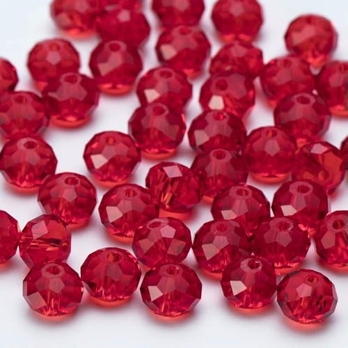 4 6 8 10 mm tschechische Rondell-Kristallperlen, facettierte Glasperlen, Großhandel, lose Abstandsperlen für Schmuckherstellung, DIY-Handarbeiten, BZ1300-02, 4,0 mm, 115–120 Stück von HDJSDB