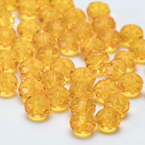 4 6 8 10 mm tschechische Rondell-Kristallperlen, facettierte Glasperlen, Großhandel, lose Abstandsperlen für Schmuckherstellung, DIY-Handarbeiten, BZ1300-04, 4,0 mm, 115–120 Stück von HDJSDB