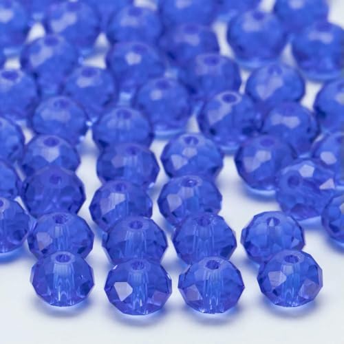4 6 8 10 mm tschechische Rondell-Kristallperlen, facettierte Glasperlen, Großhandel, lose Abstandsperlen für Schmuckherstellung, DIY-Handarbeiten, BZ1300-07-6 mm-80-85 Stück von HDJSDB