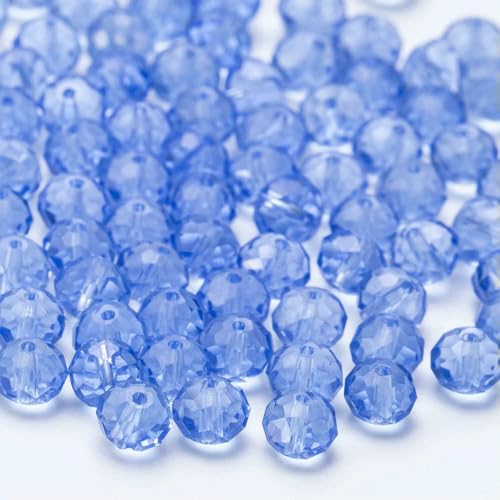 4 6 8 10 mm tschechische Rondell-Kristallperlen, facettierte Glasperlen, Großhandel, lose Abstandsperlen für Schmuckherstellung, DIY-Handarbeiten, BZ1300-08-4,0 mm-115-120 Stück von HDJSDB