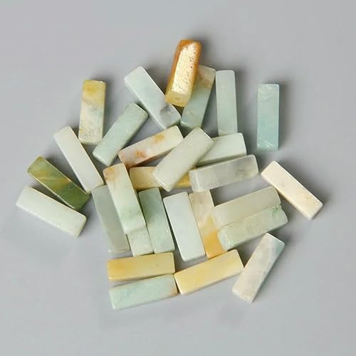 4 x 13,0 mm quadratische Röhrenperle, Naturstein, Lapislazuli, Achate, rechteckige flache Perlen, Anhänger für Schmuckherstellung, DIY-Wickelarmband, Chakra-Armband, Bulk-30, Amazonit, 4 x 13,0 4 x 13,0 mm quadratische Röhrenperle, Naturstein, Lapislazuli, Achate, rechteckige flache Perlen, Anhänger für Schmuckherstellung, DIY-Wickelarmband, Chakra-Armband, Bulk-30, Amazonit, 4 x 13,0 von HDJSDB