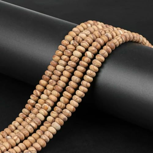 4 x 6 mm natürliche polierte Steinperlen, Abakus-Form, Rondelle, rote Achat-Tigerauge-Perlen zur Herstellung von Schmuck, Halsketten, Armbändern, Nr. 24, Holzstein, 4 x 6 mm, 80–85 Stück 4 x 6 mm natürliche polierte Steinperlen, Abakus-Form, Rondelle, rote Achat-Tigerauge-Perlen zur Herstellung von Schmuck, Halsketten, Armbändern, Nr. 24, Holzstein, 4 x 6 mm, 80–85 Stück von HDJSDB