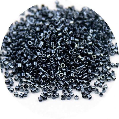 5 g/10 g 1,6 mm japanische Glasperlen in Metallic-Bronze, 11/0, gleichmäßig undurchsichtige Abstandsperlen für die Schmuckherstellung, DIY-Nähzubehör, 034, 10 g, 1680 Stück von HDJSDB