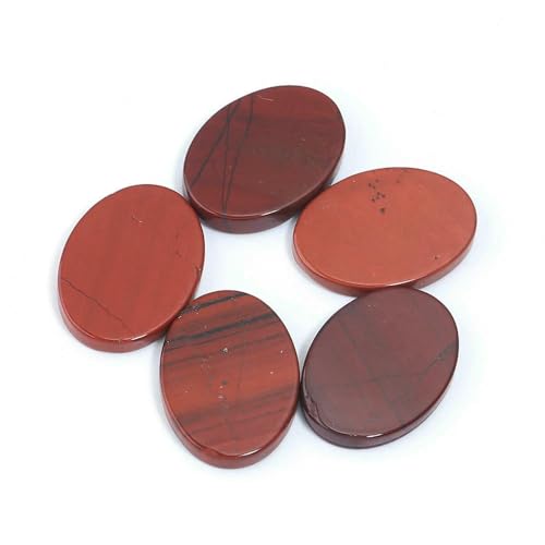5 teile/los 13x18mm Flach Oval Naturstein Edelsteine Cabochon Flatback Spacer Cabochon Für DIY Handwerk Halskette Ring Schmuck zubehör-04 von HDJSDB
