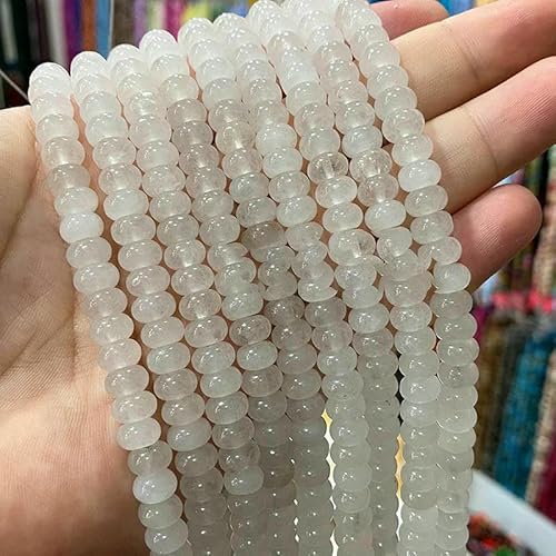 5 x 8 mm Abacus Natürlicher Chalcedon Apatit Granat Amethyst Farbe Stein Abstandsperlen für Schmuckherstellung DIY Armband Zubehör-weiße Jade-5 x 8 mm 72–75 Stück 5 x 8 mm Abacus Natürlicher Chalcedon Apatit Granat Amethyst Farbe Stein Abstandsperlen für Schmuckherstellung DIY Armband Zubehör-weiße Jade-5 x 8 mm 72–75 Stück von HDJSDB