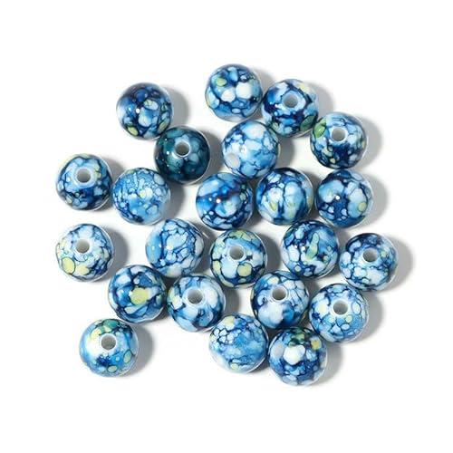 50–100 Stück/Los 8/10/12 mm runde Crackle-Perlen, Acrylperlen zur Schmuckherstellung, mehrfarbige lose Perlen, DIY-Armband, Halskette, dunkelblau, 8 mm, 100 Stück 50–100 Stück/Los 8/10/12 mm runde Crackle-Perlen, Acrylperlen zur Schmuckherstellung, mehrfarbige lose Perlen, DIY-Armband, Halskette, dunkelblau, 8 mm, 100 Stück von HDJSDB