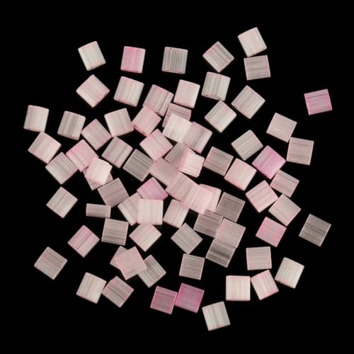 50 Stück/Los, 45 Stile, zwei Löcher, Rocailles-Perlen, DIY, tschechische Glasschmuckperlen für handgefertigten Schmuck, Armbänder, Zubehör, 5 x 5 x 2 mm, T 5, Pink, 5 x 5 x 2 mm, 50 Stück von HDJSDB