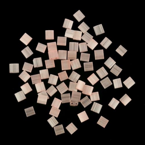 50 Stück/Los, 45 Stile, zwei Löcher, Rocailles-Perlen, DIY, tschechische Glasschmuckperlen für handgefertigten Schmuck, Armbänder, Zubehör, 5 x 5 x 2 mm, T 5, Rosa Rot, 5 x 5 x 2 mm, 50 Stück von HDJSDB