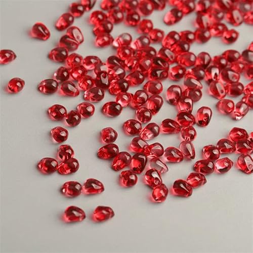 50 Stück/Los 4 x 6 mm Glasperlen, Material tschechischer Kristall, Wassertropfen-Blütenblattform, geeignet für DIY-Zubehör, Halskettenherstellung, Perlen-2–4 x 6 mm (50 Stück) von HDJSDB