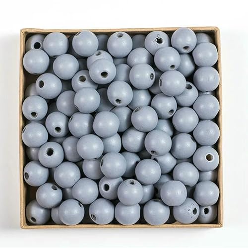 50 Stück 16 mm 0,63 Zoll natürliche Holzperlen, mehrfarbig, rund, zum Selbermachen, Basteln, Holzarmbänder, Halsketten, Schmuckzubehör, Hellgrau, 16 mm 50 Stück 16 mm 0,63 Zoll natürliche Holzperlen, mehrfarbig, rund, zum Selbermachen, Basteln, Holzarmbänder, Halsketten, Schmuckzubehör, Hellgrau, 16 mm von HDJSDB