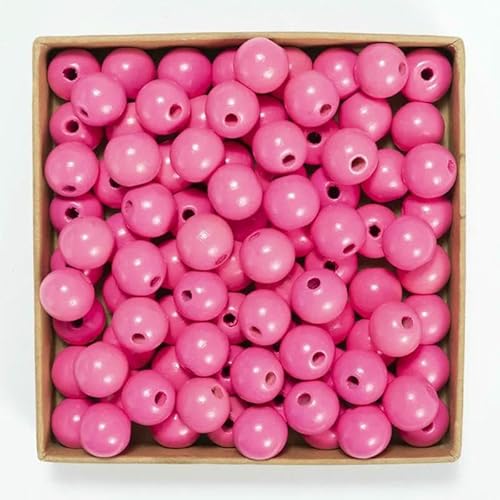 50 Stück 16 mm 0,63 Zoll natürliche Holzperlen, mehrfarbig, rund, zum Selbermachen, Basteln, Holzarmbänder, Halsketten, Schmuckzubehör, Hot Pink, 16 mm 50 Stück 16 mm 0,63 Zoll natürliche Holzperlen, mehrfarbig, rund, zum Selbermachen, Basteln, Holzarmbänder, Halsketten, Schmuckzubehör, Hot Pink, 16 mm von HDJSDB