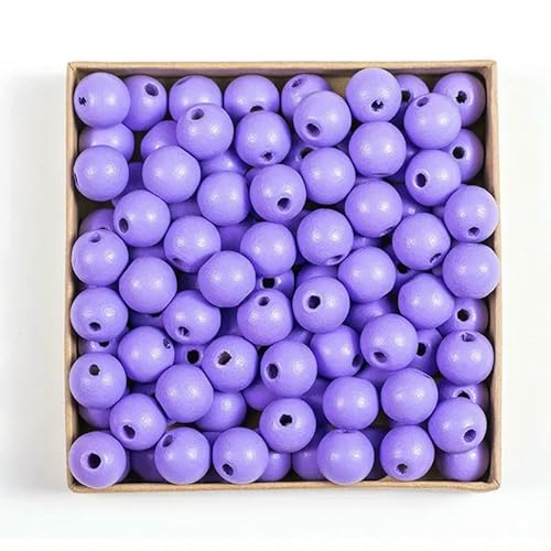 50 Stück 16 mm 0,63 Zoll natürliche Holzperlen, mehrfarbig, rund, zum Selbermachen, Basteln, Holzarmbänder, Halsketten, Schmuckzubehör, Lavendel, 16 mm 50 Stück 16 mm 0,63 Zoll natürliche Holzperlen, mehrfarbig, rund, zum Selbermachen, Basteln, Holzarmbänder, Halsketten, Schmuckzubehör, Lavendel, 16 mm von HDJSDB