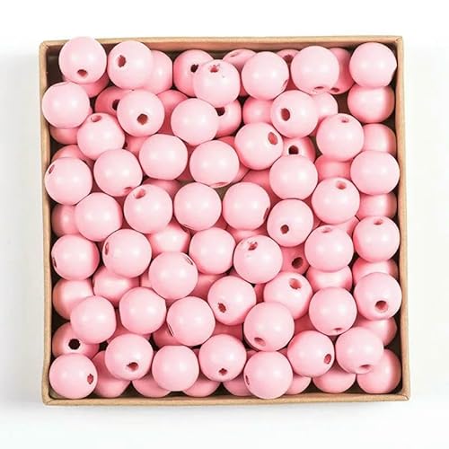 50 Stück 16 mm 0,63 Zoll natürliche Holzperlen, mehrfarbig, rund, zum Selbermachen, Basteln, Holzarmbänder, Halsketten, Schmuckzubehör, Pink, 16 mm 50 Stück 16 mm 0,63 Zoll natürliche Holzperlen, mehrfarbig, rund, zum Selbermachen, Basteln, Holzarmbänder, Halsketten, Schmuckzubehör, Pink, 16 mm von HDJSDB