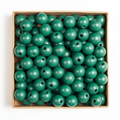 50 Stück 16 mm 0,63 Zoll natürliche Holzperlen, mehrfarbig, rund, zum Selbermachen, Basteln, Holzarmbänder, Halsketten, Schmuckzubehör, dunkelgrün, 16 mm 50 Stück 16 mm 0,63 Zoll natürliche Holzperlen, mehrfarbig, rund, zum Selbermachen, Basteln, Holzarmbänder, Halsketten, Schmuckzubehör, dunkelgrün, 16 mm von HDJSDB