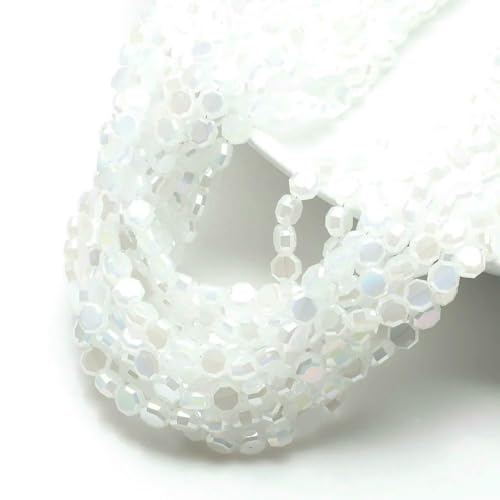 50 Stück AB-Farbe 8 mm runde flache facettierte Glasperlen loses Kristallzubehör für DIY-Schmuckherstellung Ohrring-Halskette-BaiYu ab 50 Stück AB-Farbe 8 mm runde flache facettierte Glasperlen loses Kristallzubehör für DIY-Schmuckherstellung Ohrring-Halskette-BaiYu ab von HDJSDB