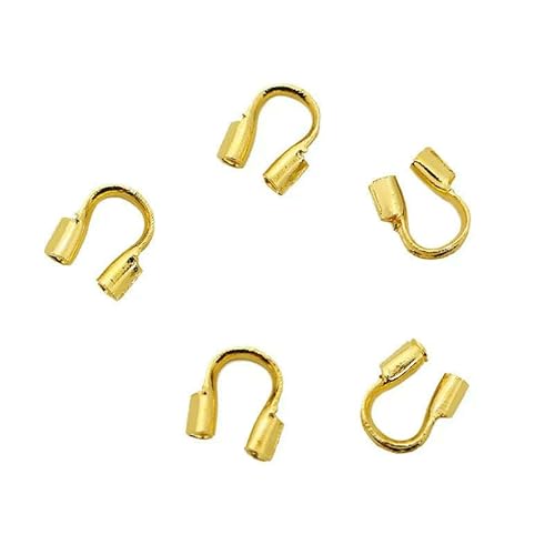 50 Stück Edelstahlverschlüsse, Quetschperlen-Abdeckungen für Perlenschnur, Faden, Armbandhaken, Verbinder, DIY-Halskette, Schmuckherstellung, Gold, Loch 0,8 mm 50 Stück Edelstahlverschlüsse, Quetschperlen-Abdeckungen für Perlenschnur, Faden, Armbandhaken, Verbinder, DIY-Halskette, Schmuckherstellung, Gold, Loch 0,8 mm von HDJSDB