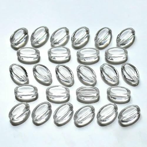 50 Stück ovale österreichische Kristallperlen, blau, 11 x 8 mm, facettiertes Glas, lose Abstandsperlen für die Herstellung von Modeschmuckarmbändern, Kristall, 11 x 8 mm, 50 Stück von HDJSDB