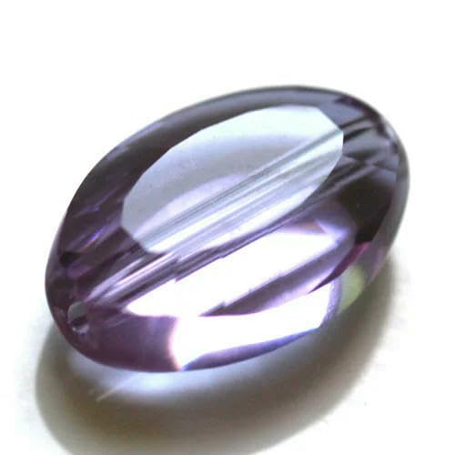 50 Stück ovale österreichische Kristallperlen, blau, 11 x 8 mm, facettiertes Glas, lose Abstandsperlen für die Herstellung von Modeschmuckarmbändern, hellviolett, 11 x 8 mm, 50 Stück von HDJSDB