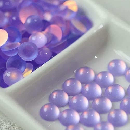 50 Stück runde, flache Harzaugen, Katzen-Sicherheitsaugen, Achat-Imitation, DIY-Plüschtier-Puppenaugen, Nähen, Handarbeitszubehör, F-6 mm von HDJSDB