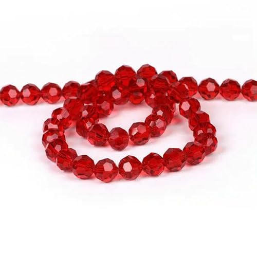 6/8/10 mm tschechische schwarze Glasperlen zur Schmuckherstellung, Armband, DIY-Halskette, rund, lose Abstandshalter, Kristall, facettierte Perlen, LT rot, 12 mm, 20 Stück 6/8/10 mm tschechische schwarze Glasperlen zur Schmuckherstellung, Armband, DIY-Halskette, rund, lose Abstandshalter, Kristall, facettierte Perlen, LT rot, 12 mm, 20 Stück von HDJSDB