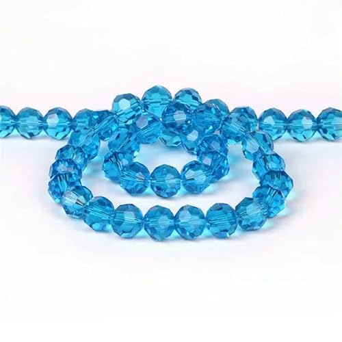 6/8/10 mm tschechische schwarze Glasperlen zur Schmuckherstellung, Armband, DIY-Halskette, rund, lose Abstandshalter, Kristall, facettierte Perlen – Himmelblau – 6 mm, 95 Stück 6/8/10 mm tschechische schwarze Glasperlen zur Schmuckherstellung, Armband, DIY-Halskette, rund, lose Abstandshalter, Kristall, facettierte Perlen – Himmelblau – 6 mm, 95 Stück von HDJSDB