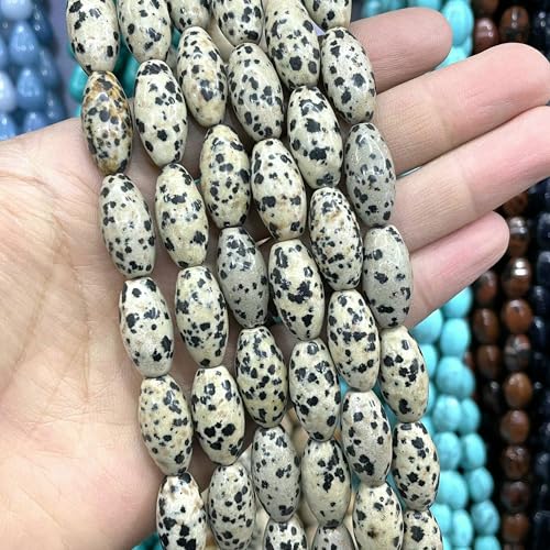 6 8 10 mm Naturstein Reisform Achate Kristall Quarz Lose Abstandsperlen für Schmuckherstellung DIY Armband Halskette Zubehör - -10 x 20 mm ca. 10 Stück 6 8 10 mm Naturstein Reisform Achate Kristall Quarz Lose Abstandsperlen für Schmuckherstellung DIY Armband Halskette Zubehör - -10 x 20 mm ca. 10 Stück von HDJSDB