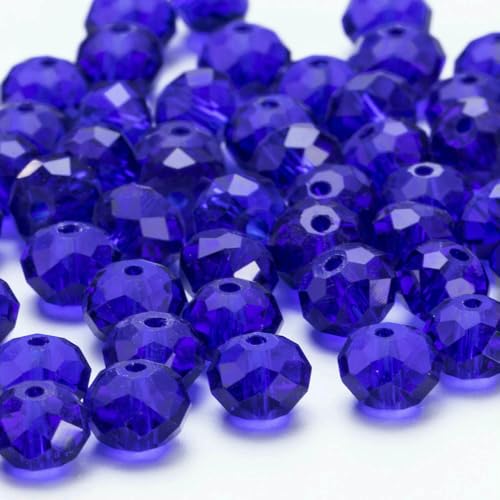 6 8 10 mm tschechische Rondell-Kristallperlen, facettierte Glasperlen, Großhandel, lose Abstandsperlen für Schmuckherstellung, DIY-Handarbeiten, BZ1300, 06, 10 mm, 60–65 Stück von HDJSDB