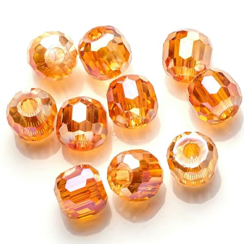 8/10/12/14,0 mm, tschechische Glasperlen, facettiert, Kristall, rund, großes Loch, für DIY-Schmuckherstellung, Accessoire, Handarbeiten, Rotwein, 12 mm, 20 Stück 8/10/12/14,0 mm, tschechische Glasperlen, facettiert, Kristall, rund, großes Loch, für DIY-Schmuckherstellung, Accessoire, Handarbeiten, Rotwein, 12 mm, 20 Stück von HDJSDB