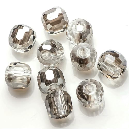 8/10/12/14,0 mm, tschechische Glasperlen mit facettiertem Kristall, rund, großes Loch, für die Herstellung von Schmuck, Accessoires, Handarbeiten, GD04, 10 mm, 30 Stück 8/10/12/14,0 mm, tschechische Glasperlen mit facettiertem Kristall, rund, großes Loch, für die Herstellung von Schmuck, Accessoires, Handarbeiten, GD04, 10 mm, 30 Stück von HDJSDB