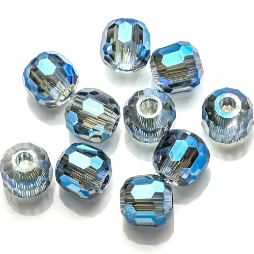 8/10/12/14,0 mm tschechische Glasperlen, facettierte Kristalle, runde Kugeln, großes Loch, für die Herstellung von Schmuck, Accessoires, Handarbeiten, ED33, 12 mm, 20 Stück 8/10/12/14,0 mm tschechische Glasperlen, facettierte Kristalle, runde Kugeln, großes Loch, für die Herstellung von Schmuck, Accessoires, Handarbeiten, ED33, 12 mm, 20 Stück von HDJSDB