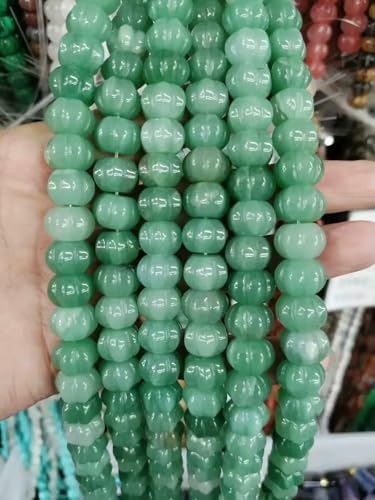 8~14,0 mm natürlicher Halbedelstein, bunter Kristall, Tigerauge, kürbisförmige lose Perlen, Schmuckherstellung, DIY-Armband, Halskette, 15"-15 Grüner Aventurin, 8 x 12 mm, 20 Stück Perlen 8~14,0 mm natürlicher Halbedelstein, bunter Kristall, Tigerauge, kürbisförmige lose Perlen, Schmuckherstellung, DIY-Armband, Halskette, 15"-15 Grüner Aventurin, 8 x 12 mm, 20 Stück Perlen von HDJSDB