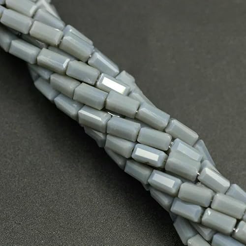 80 Stück/Los 3 x 6 mm österreichische Glasperlen, rechteckige Kristallröhre, Abstandshalter, Schmuckzubehör, Perlen für die Herstellung von Armbändern, graues Porzellan 80 Stück/Los 3 x 6 mm österreichische Glasperlen, rechteckige Kristallröhre, Abstandshalter, Schmuckzubehör, Perlen für die Herstellung von Armbändern, graues Porzellan von HDJSDB