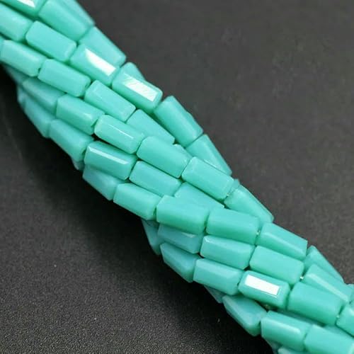 80 Stück/Los 3 x 6 mm österreichische Glasperlen, rechteckige Kristallröhre, Abstandshalter, Schmuckzubehör, Perlen für die Herstellung von Armbändern, wassergrünes Porzellan 80 Stück/Los 3 x 6 mm österreichische Glasperlen, rechteckige Kristallröhre, Abstandshalter, Schmuckzubehör, Perlen für die Herstellung von Armbändern, wassergrünes Porzellan von HDJSDB