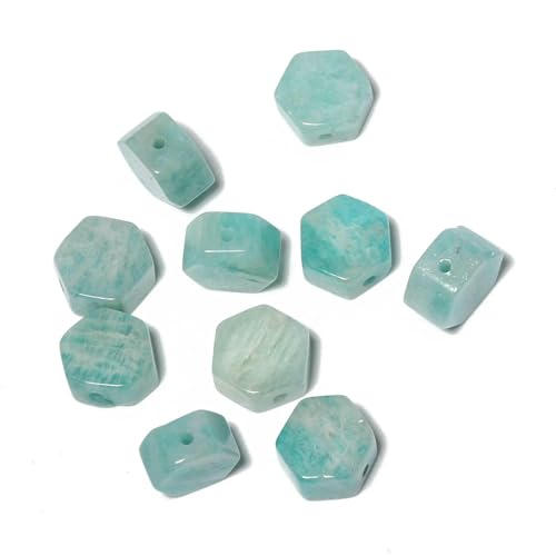 9 x 5 mm natürliche sechseckige Perlen, Rosenquarz, Jaspis, Tigerauge, Kristallperlen zur Schmuckherstellung, handgefertigt, DIY-Armband, Anhänger, Amazonit, 9 x 5 mm, ca. 10 Stück 9 x 5 mm natürliche sechseckige Perlen, Rosenquarz, Jaspis, Tigerauge, Kristallperlen zur Schmuckherstellung, handgefertigt, DIY-Armband, Anhänger, Amazonit, 9 x 5 mm, ca. 10 Stück von HDJSDB