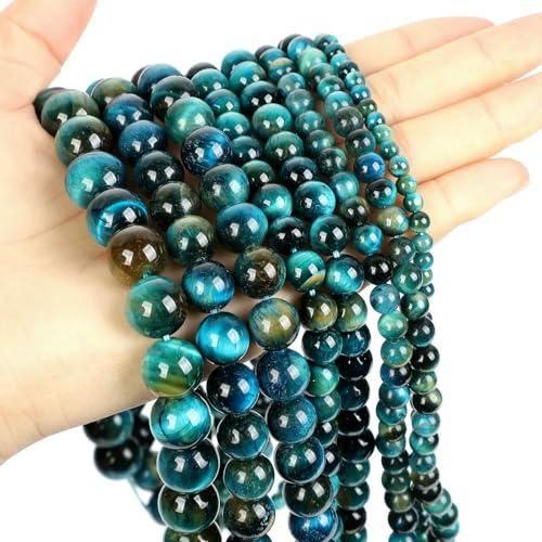 AAA-Natursteinperlen, gelbe Tigerauge-Perle, runde, lose Abstandsperlen zur Schmuckherstellung, DIY-Armband, Halskette, 4/6/8/10 mm, Saphir A, 4,0 mm, 88–90 Stück AAA-Natursteinperlen, gelbe Tigerauge-Perle, runde, lose Abstandsperlen zur Schmuckherstellung, DIY-Armband, Halskette, 4/6/8/10 mm, Saphir A, 4,0 mm, 88–90 Stück von HDJSDB