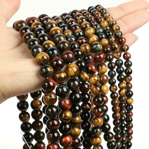 AAA Natursteinperlen Gelbe Tigerauge Perle Runde lose Abstandsperlen für Schmuckherstellung DIY Armband Halskette 4/6/8/10mm-3 Farben A-10mm 36-38Stk AAA Natursteinperlen Gelbe Tigerauge Perle Runde lose Abstandsperlen für Schmuckherstellung DIY Armband Halskette 4/6/8/10mm-3 Farben A-10mm 36-38Stk von HDJSDB
