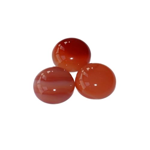 Bunte 6 8 10 12 14 16 18 20 mm CAB Cabochon Natursteinperlen zur DIY-Schmuckherstellung, Achate, Lapislazuli, passend für DIY-Halsketten, Roter Achat, 18 mm Bunte 6 8 10 12 14 16 18 20 mm CAB Cabochon Natursteinperlen zur DIY-Schmuckherstellung, Achate, Lapislazuli, passend für DIY-Halsketten, Roter Achat, 18 mm von HDJSDB