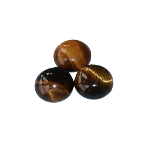 Bunte 6 8 10 12 14 16 18 20 mm CAB Cabochon Natursteinperlen zur DIY-Schmuckherstellung, Achate, Lapislazuli, passend für DIY-Halsketten, Tigerauge, 12 mm Bunte 6 8 10 12 14 16 18 20 mm CAB Cabochon Natursteinperlen zur DIY-Schmuckherstellung, Achate, Lapislazuli, passend für DIY-Halsketten, Tigerauge, 12 mm von HDJSDB