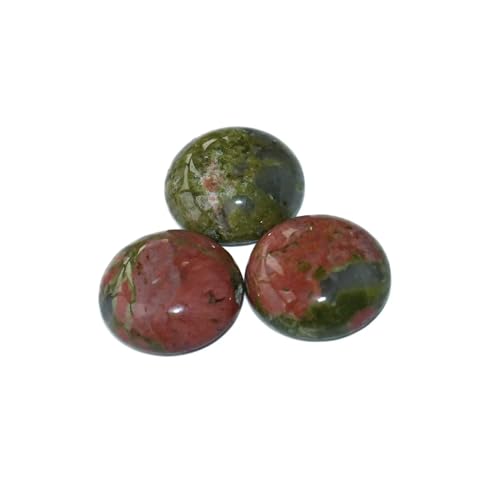 Bunte 6 8 10 12 14 16 18 20 mm CAB Cabochon Natursteinperlen zur DIY-Schmuckherstellung, Achate, Lapislazuli, passend für DIY-Halsketten, Unakit, 14,0 mm Bunte 6 8 10 12 14 16 18 20 mm CAB Cabochon Natursteinperlen zur DIY-Schmuckherstellung, Achate, Lapislazuli, passend für DIY-Halsketten, Unakit, 14,0 mm von HDJSDB