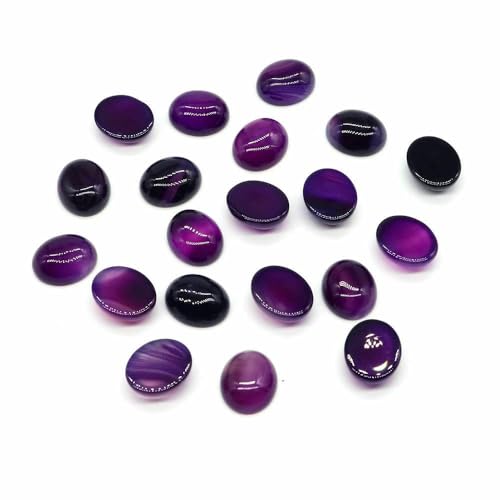 Cabochon Naturstein Oval Türkis Verkrustete Achat Tigerauge Perlenfassung Cabochon Perlen Anhänger Ring Ohrring Schmuck DIY Zubehör-Lila Achat-50 Stück Cabochon Naturstein Oval Türkis Verkrustete Achat Tigerauge Perlenfassung Cabochon Perlen Anhänger Ring Ohrring Schmuck DIY Zubehör-Lila Achat-50 Stück von HDJSDB