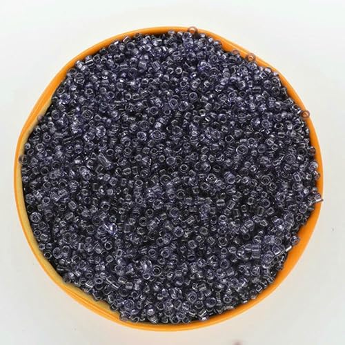 Dunkelgrüne Farbe 2mm 1000 Stück Kristallglas Spacer Perlen, Tschechische Rocailles für Schmuck handgefertigt DIY Transparente Farben-O014 von HDJSDB